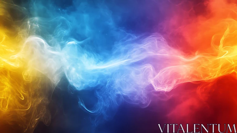 Swirling Rainbow Waves of Vibrant Energy and Light.