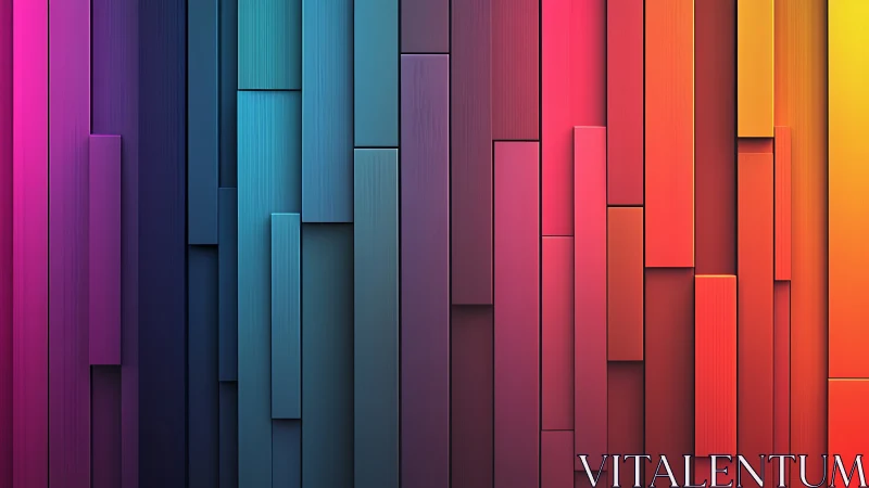 Chromatic extrusion array with longitudinal gradient segmentation.