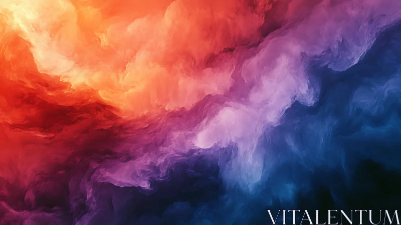 Soft storm of color drifting from firelight to twilight.