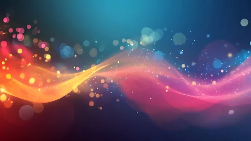 Neon airflow river curling through twilight pixelscape.