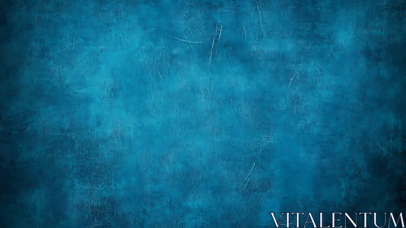 Textured cyan painted wall surface with subtle scratch marks