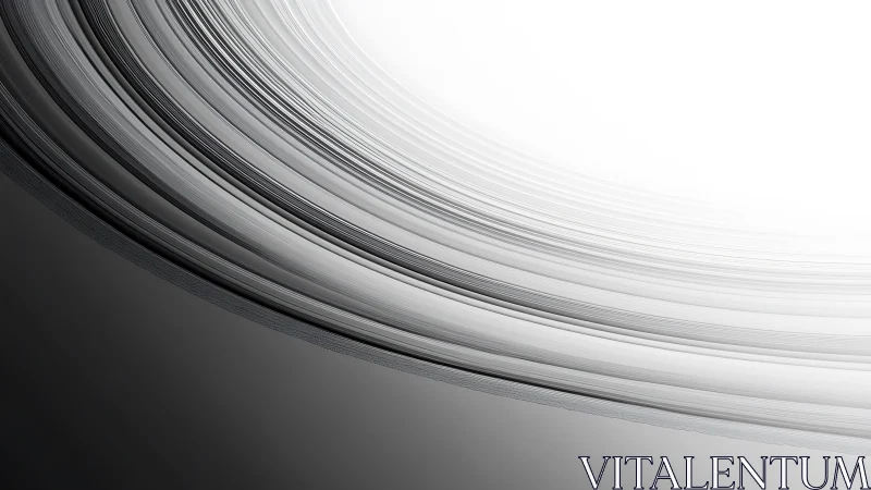 Monochrome curved lines forming bright abstract arc design