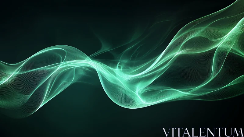 Parametric teal light waves form layered flowing spectral ribbons