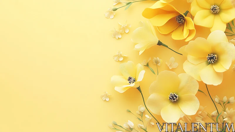 Golden Blooms Spread Soft Warmth and Gentle Joy.