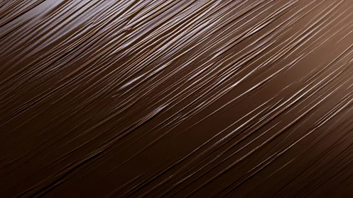 Macro chocolate smear with diagonal linear texture study.