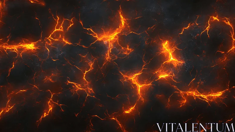 Cryogenic Fracture Network with Dynamic Incandescent Channels