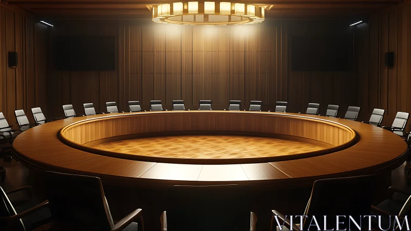 Elegant Conference Room Ready for Important Discussions.