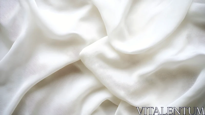 Soft white fabric folds inviting quiet moments of calm.