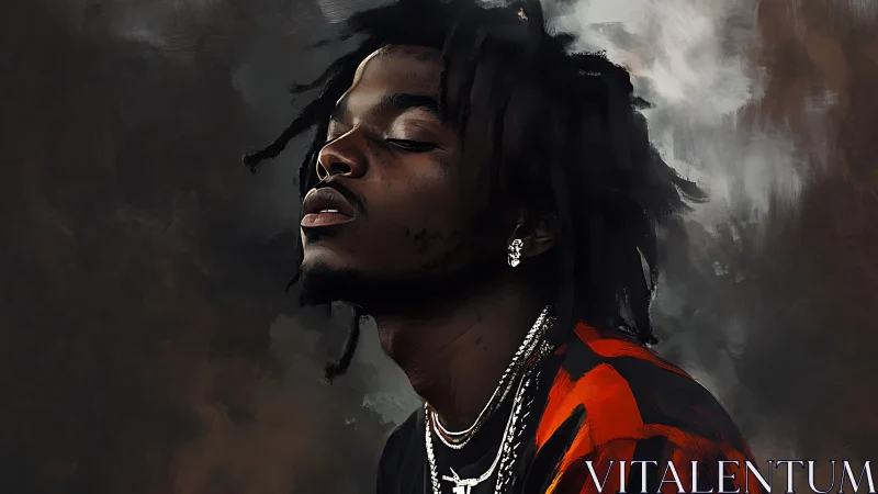 Portrait of a contemplative man in moody cinematic lighting