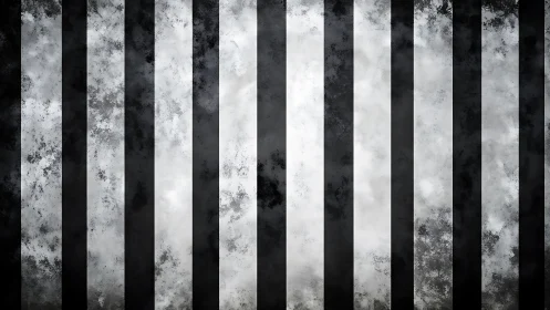 Grunge vertical black white stripes form stark abstract field