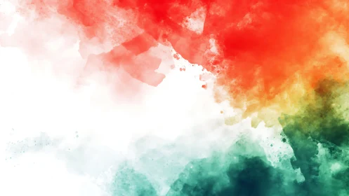 Tricolor watercolor wash with soft abstract gradients.