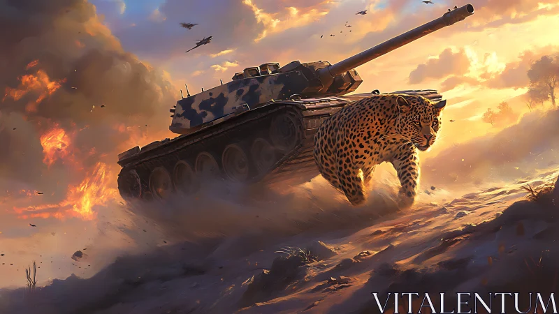 A Mighty Leopard Carries an Epic Military Tank