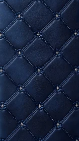Midnight quilted leather pattern with tiny jeweled sparkles.