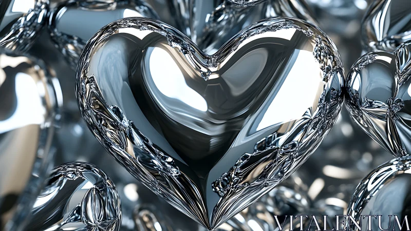 Crystalline liquid heart form with geometric refraction and volumetric light transmission