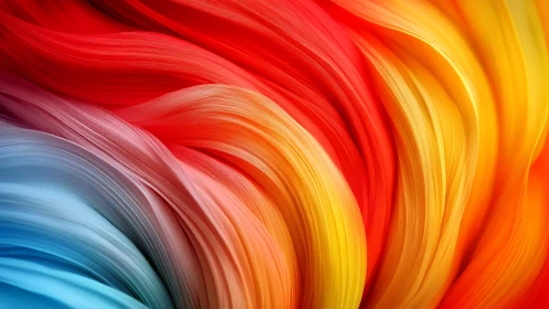 Vibrant flowing color waves create dynamic abstract motion