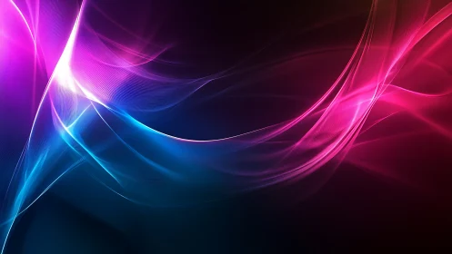 Curved luminous bands intersect over a dark gradient field