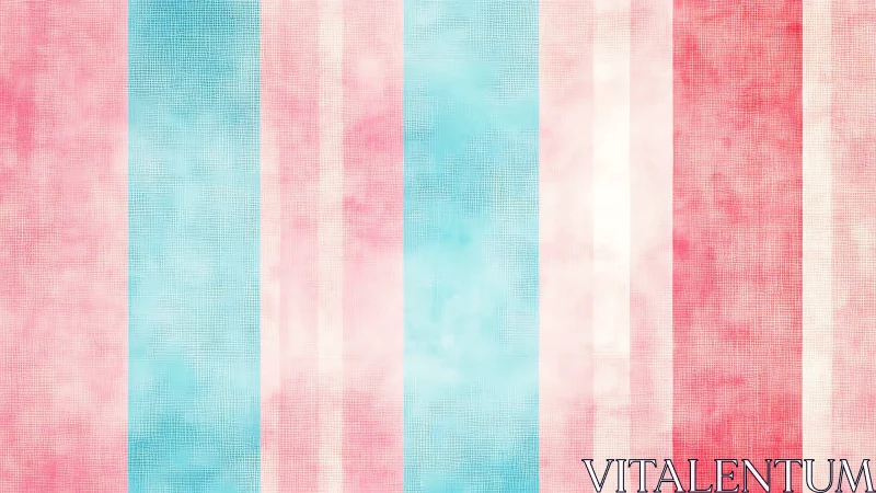 Vertical pastel stripes show textured pink and blue bands