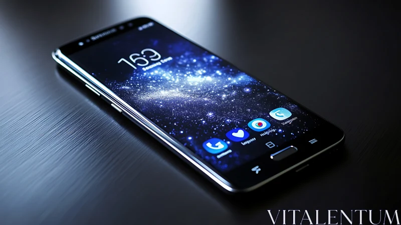 Smartphone displaying 1809 with social media app icons