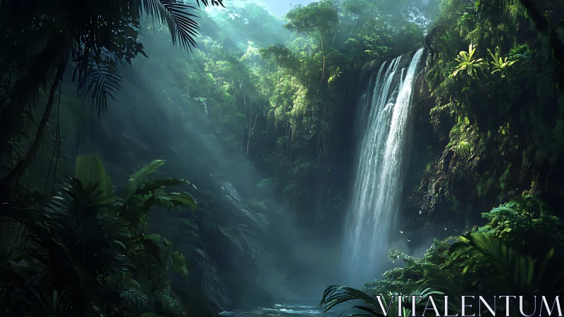 Emerald Cascade: Nature's Cathedral Revealed