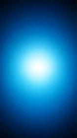 Iridescent blue core blooming in a dark cosmic hush.