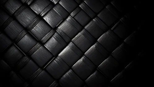 Black woven surface with directional gloss highlights