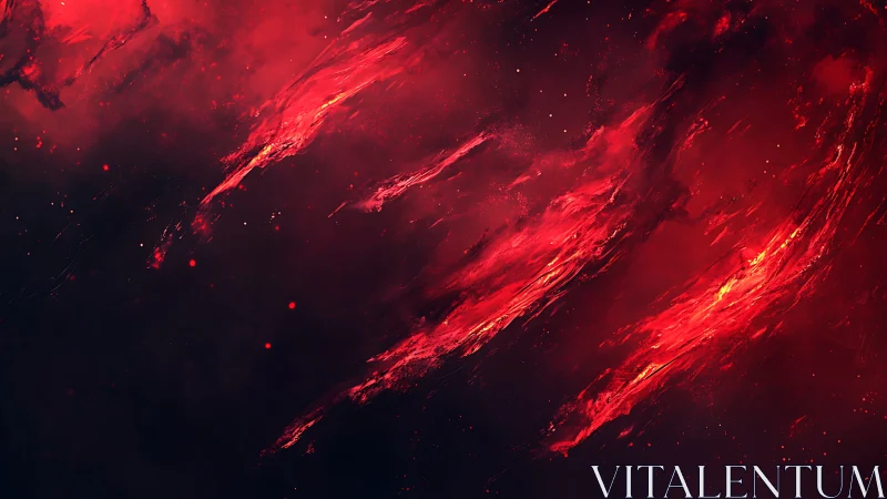 Crimson Tempest Unleashed Across the Cosmic Void