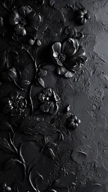 Monochrome Blooms: Sculptural Petals Cast in Stone Shadow.