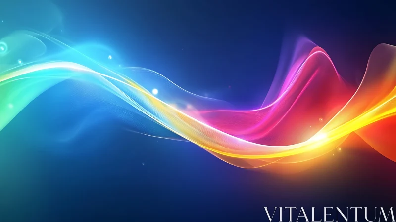 Multispectral luminous wavefront with gradient phase ribbons.