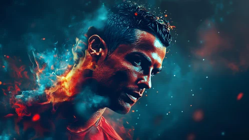 Ember-crowned striker bends light and smoke around resolve