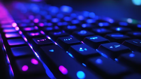 Neon keystroke highway glowing in cyber twilight silence.