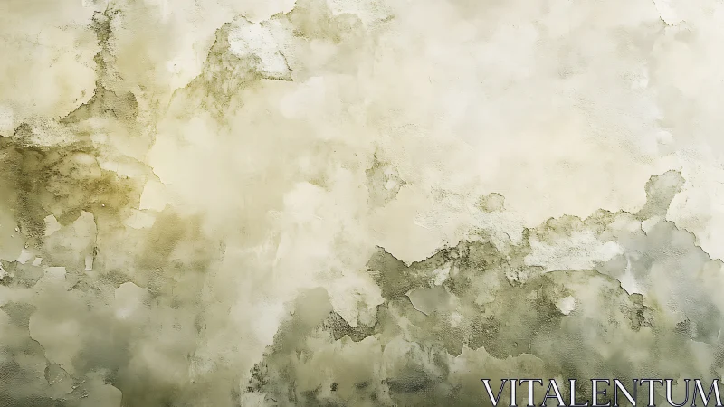 Weathered wall whispers with dreamy watercolor stains.