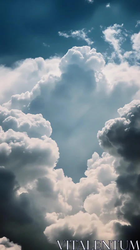 Cathedral clouds rise into a sunlit, drifting skyward gate.