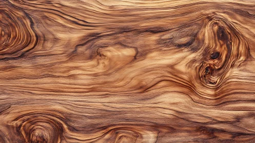 Natural wood grain texture with swirling patterns in warm tones.