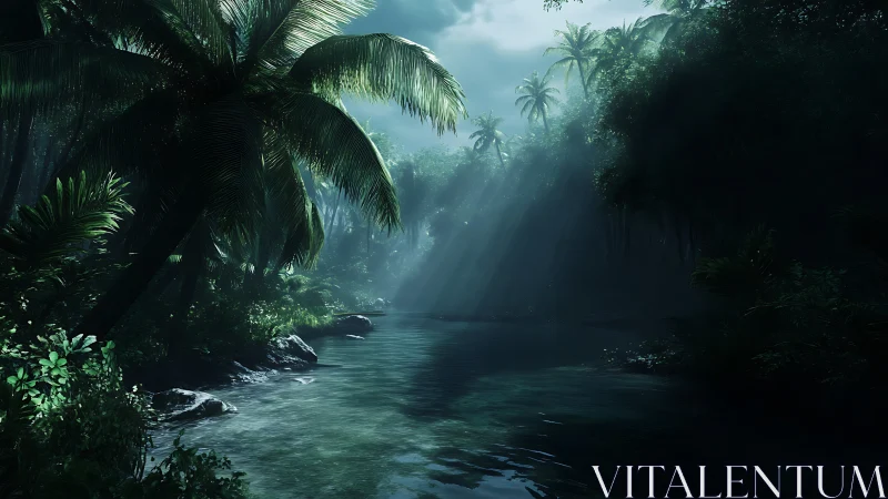 Mystical Jungle River: Tropical Sanctuary.