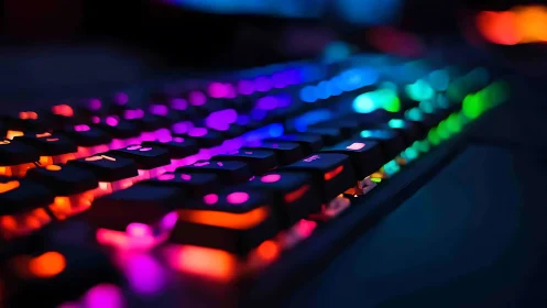 Low-angle RGB mechanical keyboard captures vivid per-key illumination