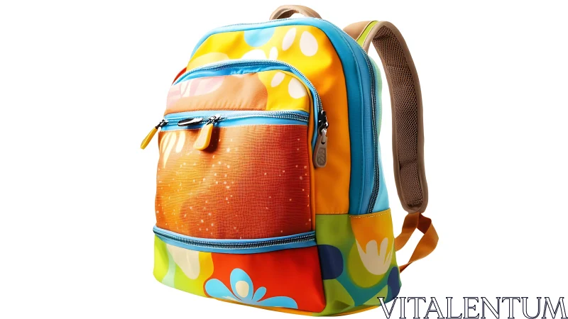 Colorful Children's Backpack. Vibrant Design.