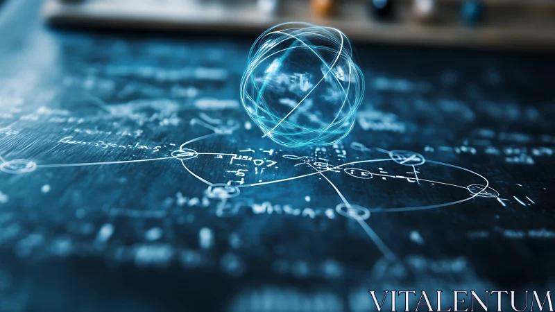 Quantum dynamics sphere over illuminated orbital equations.