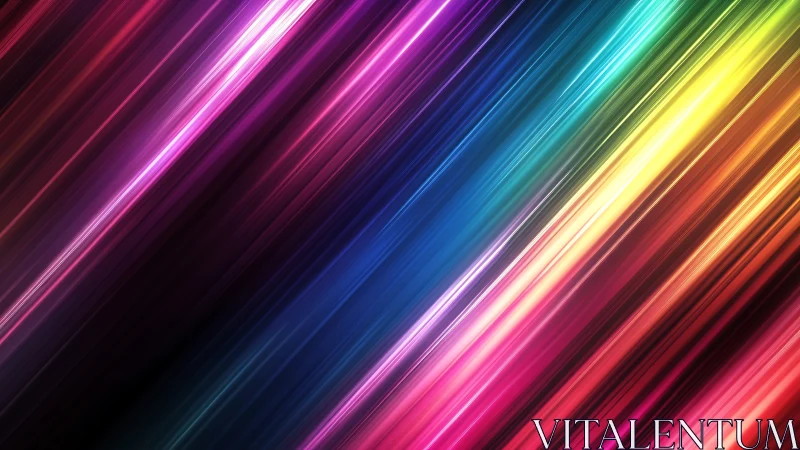 Diagonal multicolor light streaks on dark gradient background.