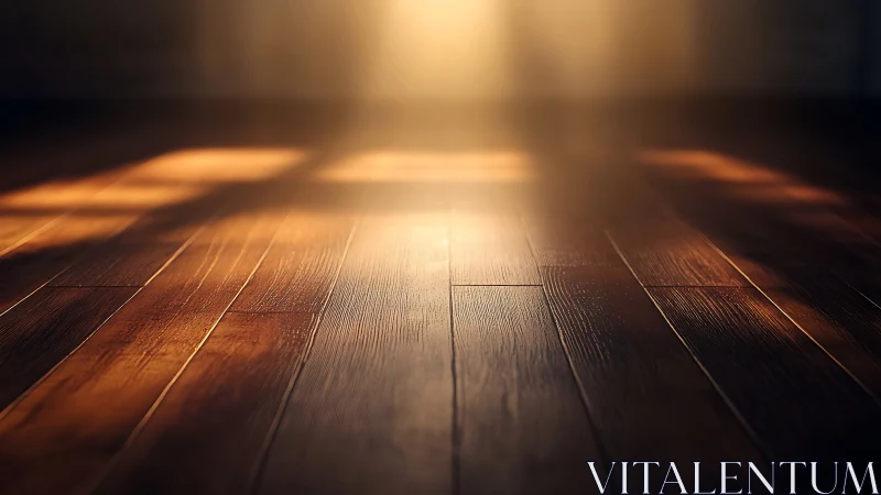 Sunlit timber planks quietly drink in the evening glow