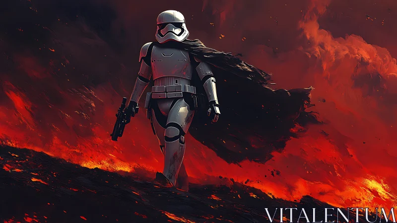 Stormtrooper Stalks Through Molten Inferno.