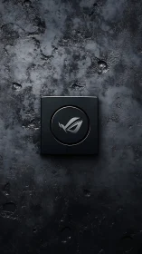 ROG Logo on Weathered Surface.