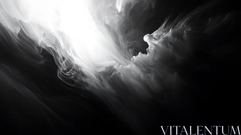 Billowing white light flows gently into deep soft shadow