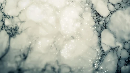 Abstract white marble texture with sparkling light effect.
