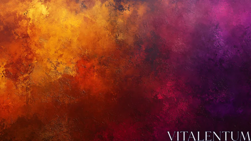 Fiery nebula texture blends molten gold and deep violet.