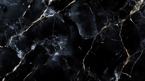 Midnight marble dreams with drifting silver mist and gold veins.