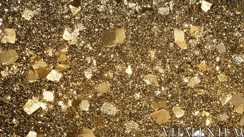 Golden glitter mosaic sparkling like a tiny stardust festival.