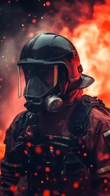 Firefighter's Moment of Courage in the Inferno.