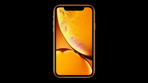 Modern Smartphone with Vibrant Warm Gradient Display.