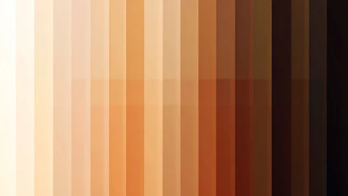 Sunset bars marching from pale ember to burnt shadow glow.