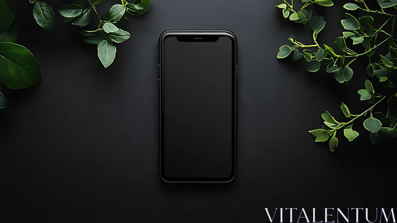 Modern Device Meets Nature's Embrace.